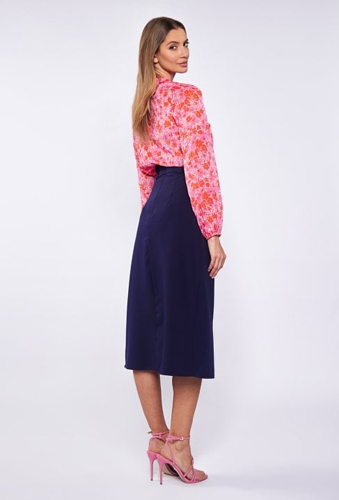 Gładka spódnica midi