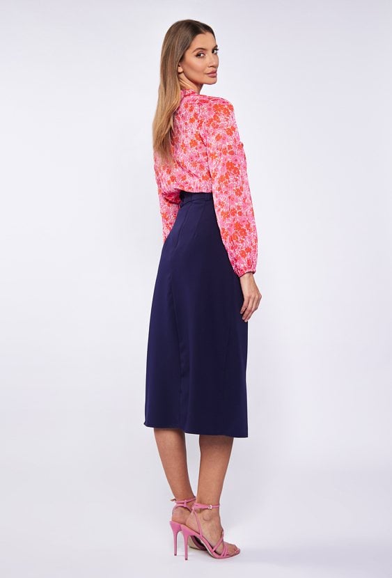 Gładka spódnica midi