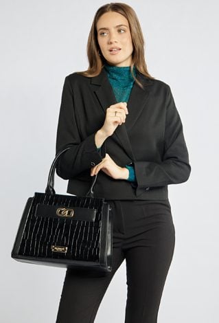 Lakierowa torba damska