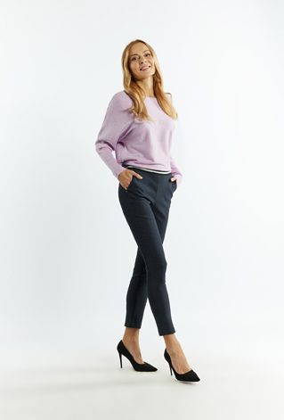 Materiałowe spodnie damskie