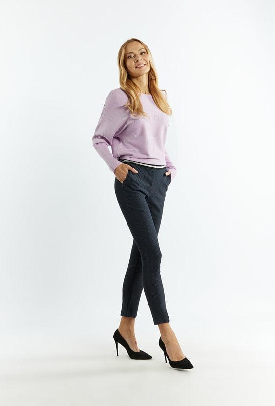 Materiałowe spodnie damskie