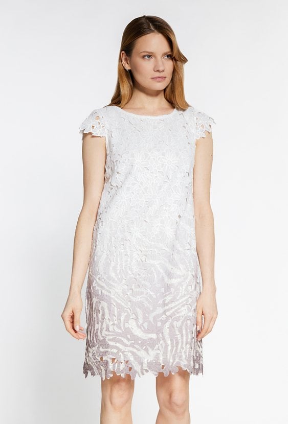 Dwuwarstwowa sukienka w kwiaty