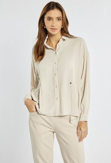 Koszula z asymetrycznym dołem