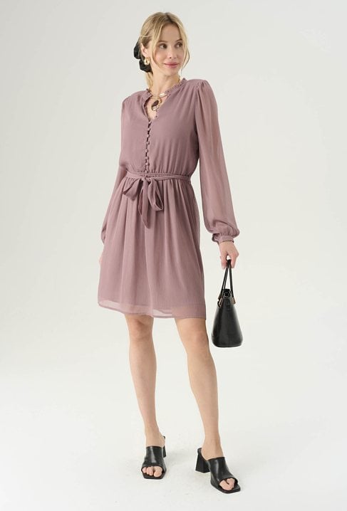 Niebieska krótka sukienka