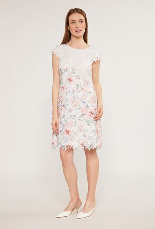 Dwuwarstwowa sukienka w kwiaty
