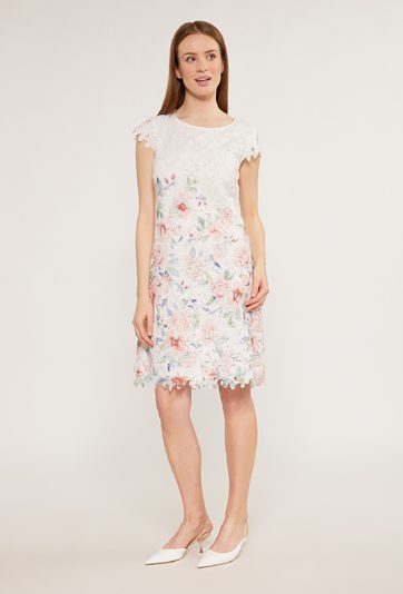 Dwuwarstwowa sukienka w kwiaty