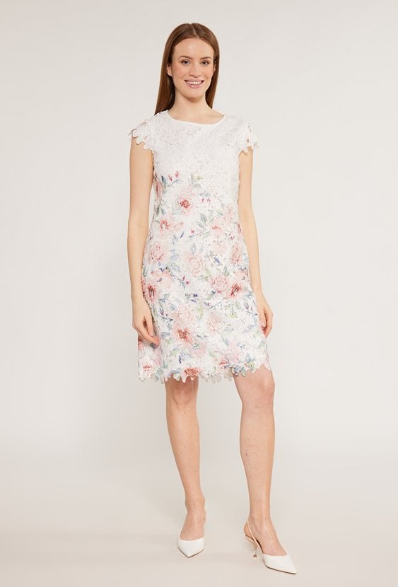 Dwuwarstwowa sukienka w kwiaty