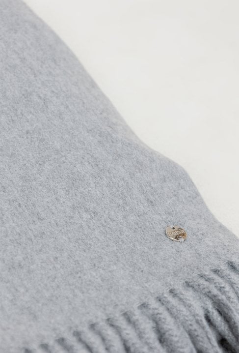 Szary szal z domieszką wełny