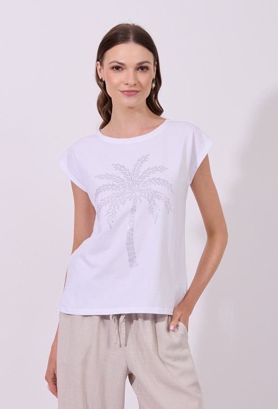 T-shirt z palmą