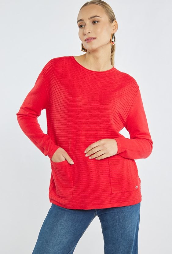 Sweter z kieszonkami