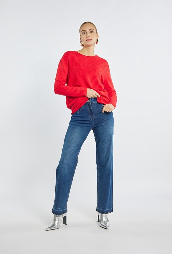 Sweter z kieszonkami