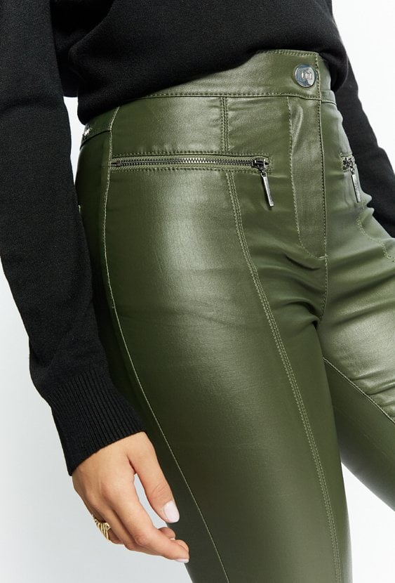 Spodnie damskie woskowane