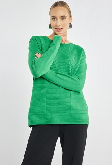 Sweter z kieszonkami