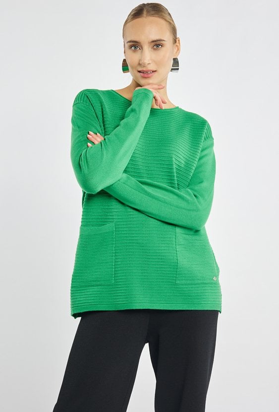 Sweter z kieszonkami