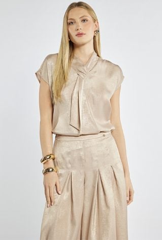 Bluzka damska z wiązaniem