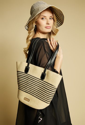 Kapelusz damski w paski