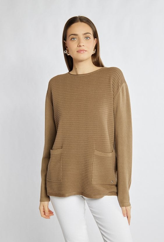 Sweter z kieszonkami