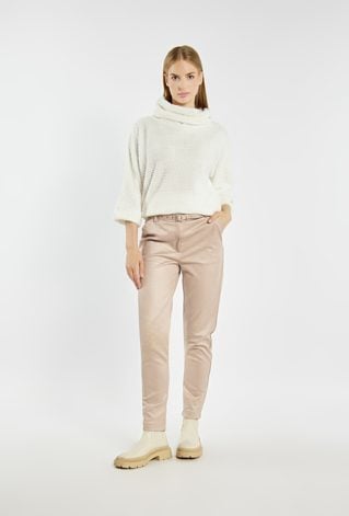 Spodnie damskie o prostym kroju