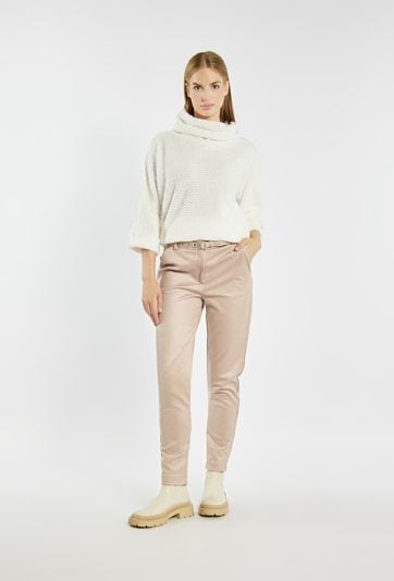 Spodnie damskie o prostym kroju