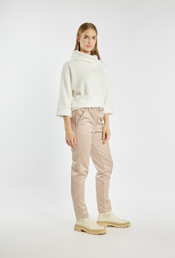 Spodnie damskie o prostym kroju