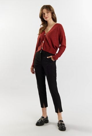 Eleganckie spodnie z prostą nogawką