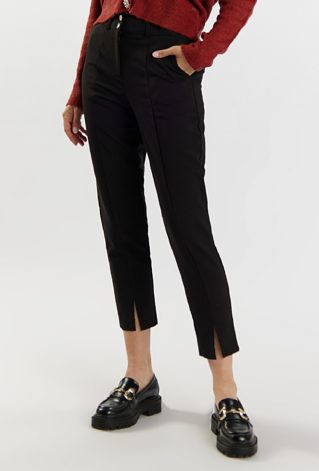 Eleganckie spodnie z prostą nogawką