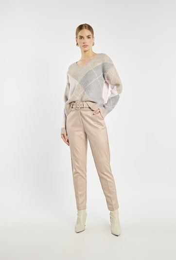 Spodnie 7/8 z paskiem