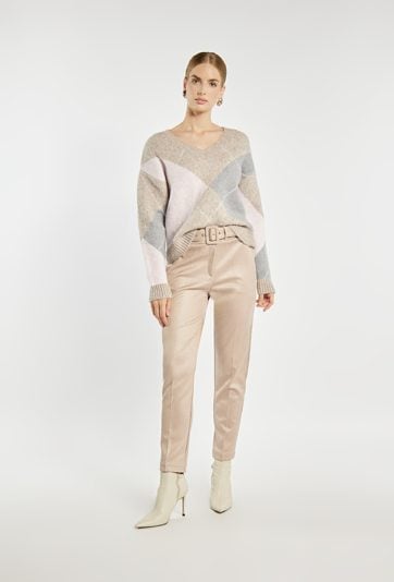 Spodnie 7/8 z paskiem