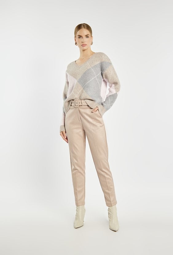 Spodnie 7/8 z paskiem