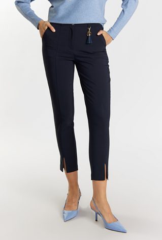 Eleganckie spodnie z prostą nogawką