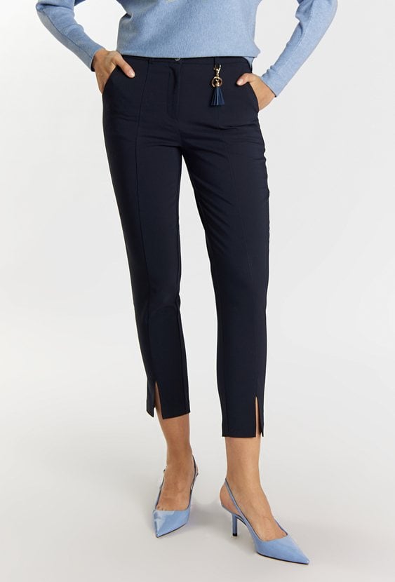 Eleganckie spodnie z prostą nogawką