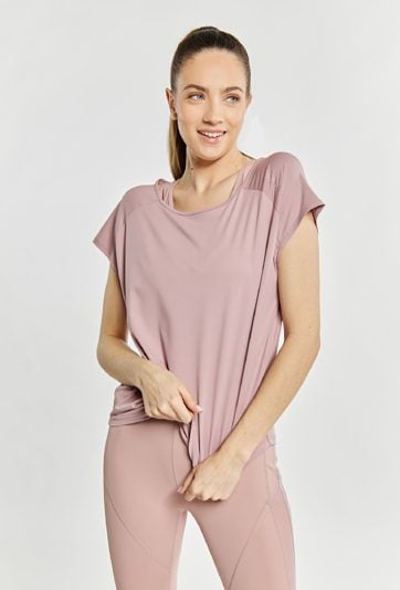 Luźny T-shirt damski