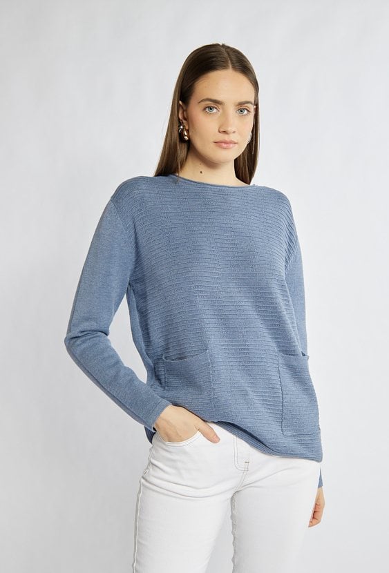 Sweter z kieszonkami