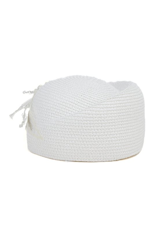 Pleciony toczek z aplikacją