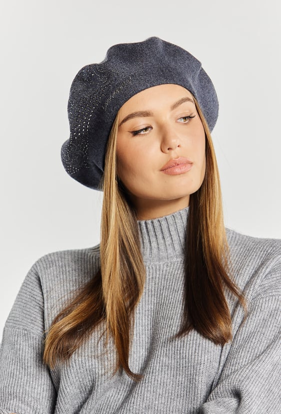 Klasyczny beret z dżetami