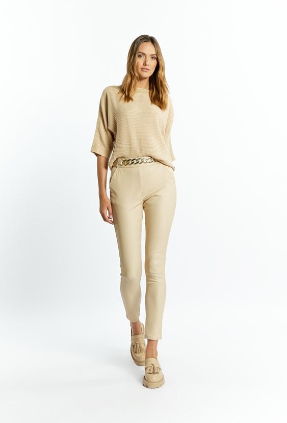 Spodnie damskie z łańcuszkiem