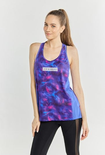 Wzorzysty T-shirt damski