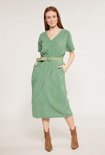 Sukienka damska z paskiem