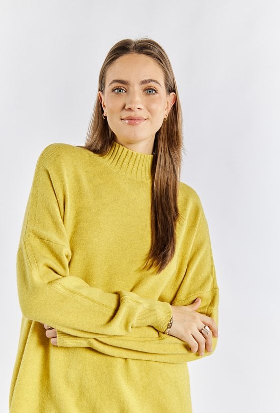 Sweter damski z jedną kieszonką