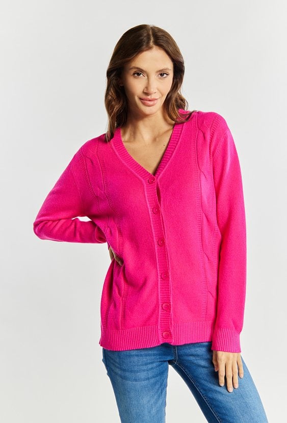 Rozpinany sweter damski