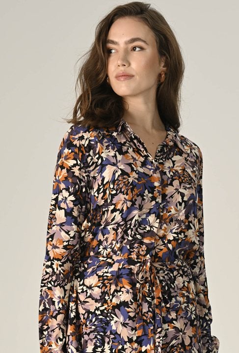 Długa szmizjerka z wiskozy