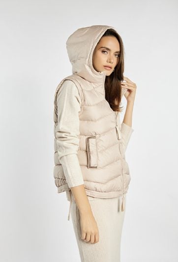 Kamizelka damska z kapturem