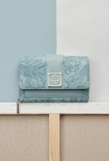 Mała torebka z roślinnym wzorem