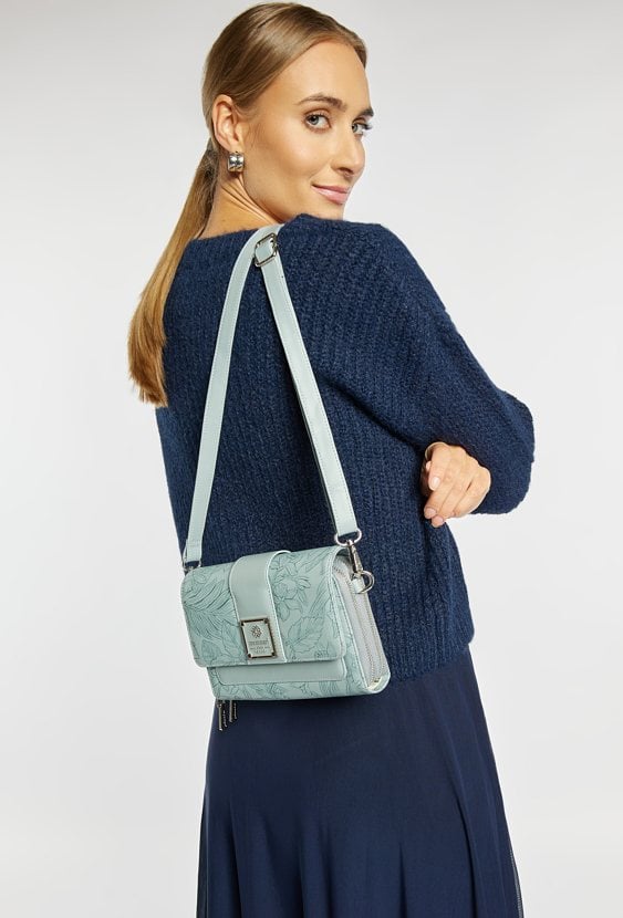 Mała torebka z roślinnym wzorem