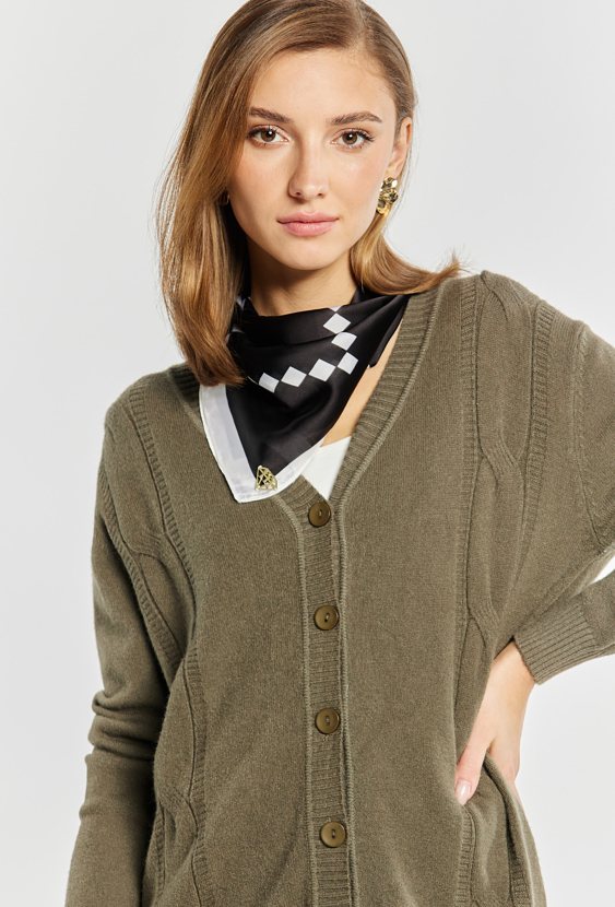 Rozpinany sweter damski