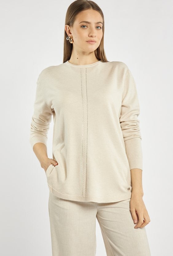 Sweter damski z połyskiem