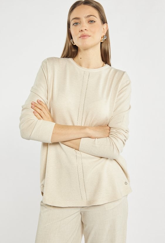 Sweter damski z połyskiem