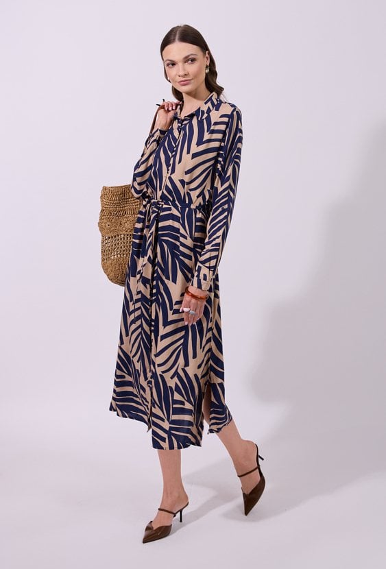 Długa szmizjerka z wiskozy