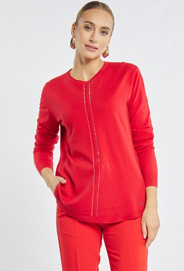 Sweter damski z połyskiem