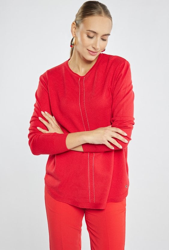 Sweter damski z połyskiem